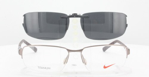 steno oppervlakte Alert Custom made for NIKE prescription Rx eyeglasses: NIKE 6051-54X15 Polarized  Clip-On Sunglasses
