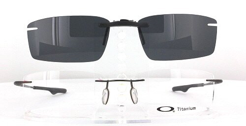 Custom made for Oakley prescription Rx eyeglasses: Oakley KEEL-OX3122-51X18  Polarized Clip-On Sunglasses