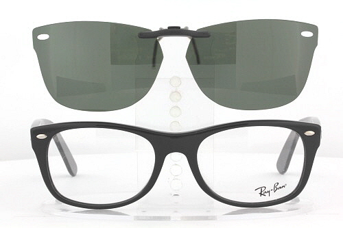Custom made for Ray-Ban prescription Rx eyeglasses: Ray-Ban 5184-54X18-F  Polarized Clip-On Sunglasses