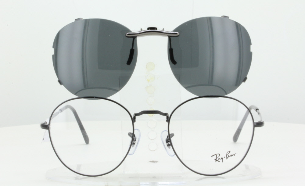 Gehoorzaam vergeetachtig probleem Custom made for Ray-Ban prescription Rx eyeglasses: Ray-Ban RB3582V-51X20-T  Polarized Clip-On Sunglasses