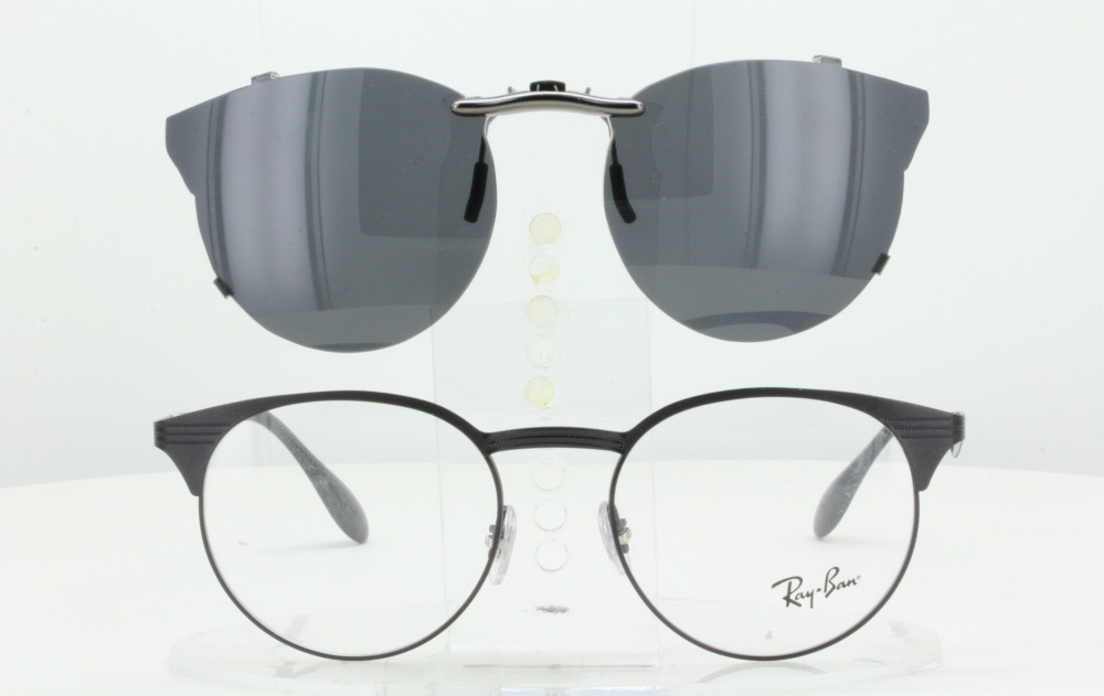 ray ban glasses with clip on