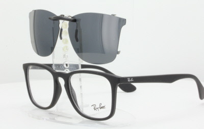 ray ban glasses with clip on sunglasses