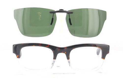 Custom made for Warby Parker prescription Rx eyeglasses: Warby Parker  HUXLEY-48X22 Polarized Clip-On Sunglasses
